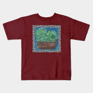 Busket with Broccoli Kids T-Shirt